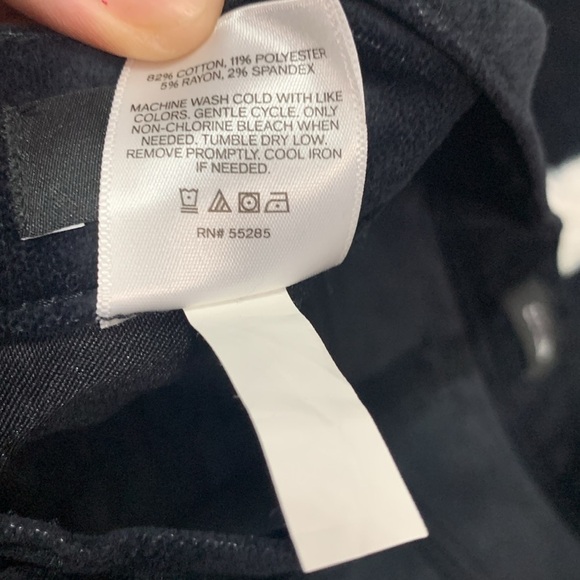 Express Black Velvet Super High Rise Straight Pant- NWT - Picture 15 of 16